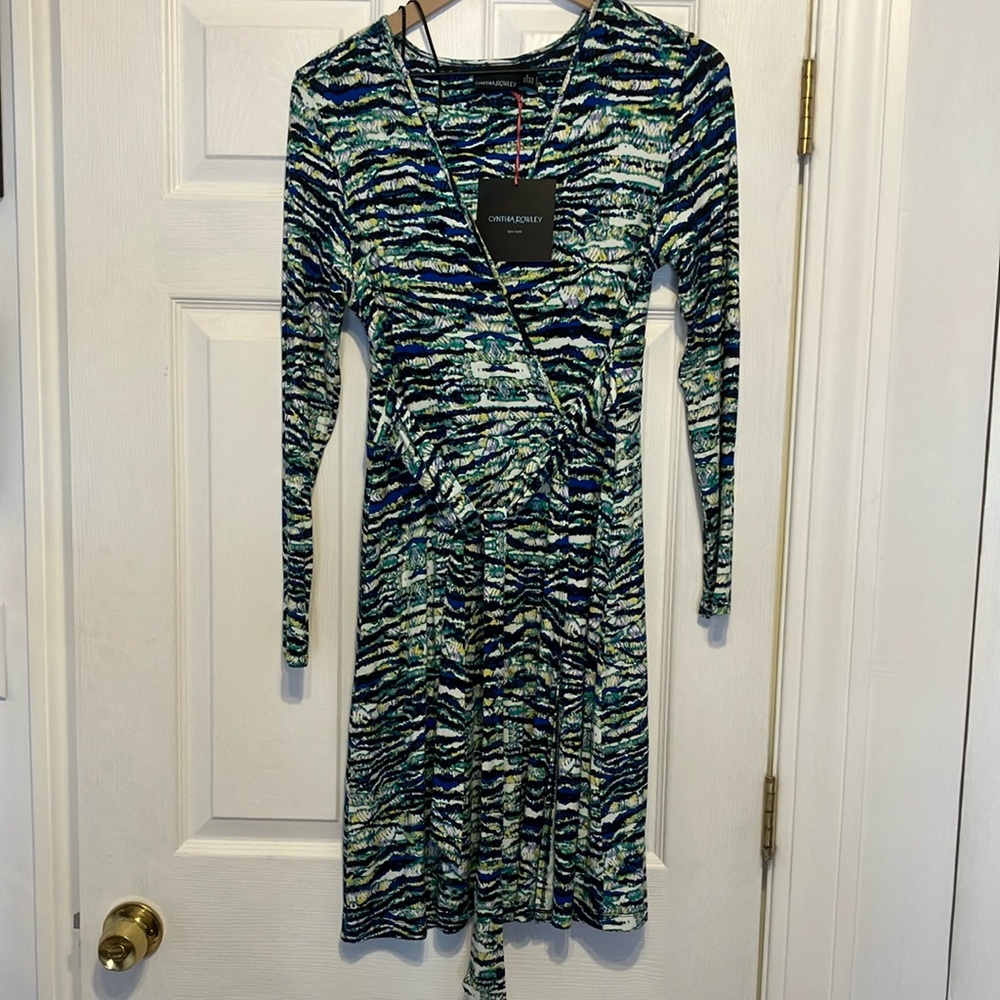 Cynthia Rowley Blue Green Dress